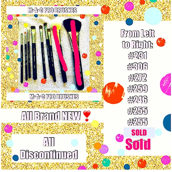 COPY - 💗Brand New M•A•C DISCONTINUED PRO BRUSHES💗